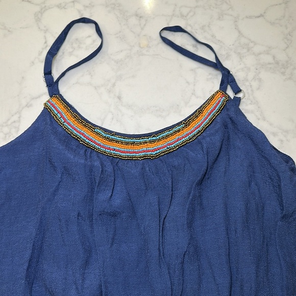 NWT Iz Byer Navy Mini Dress Beaded Size XS - Picture 3 of 7